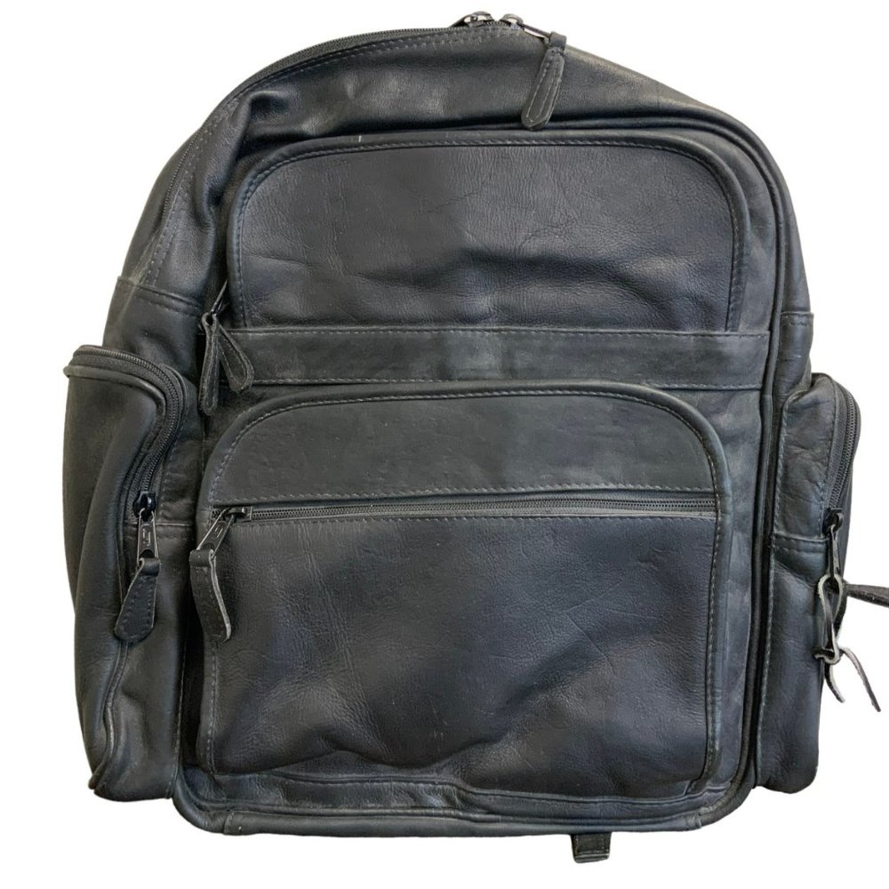 Latico Leather Backpack in Black Organization Gorgeous Supple Thick Adventure